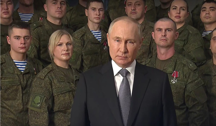 Russian President Vladimir Putin New Year address